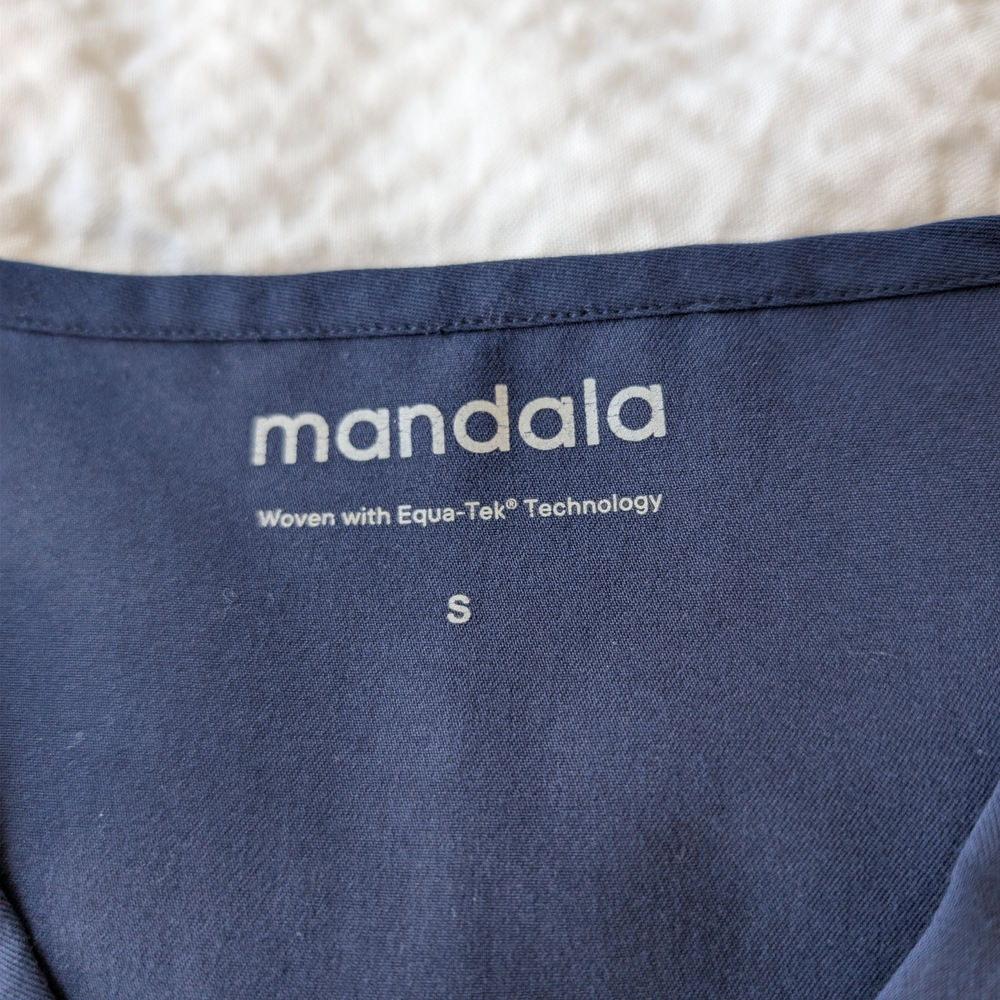 Mandala Scrubs set, Navy Blue, size Small - Picture 2 of 4